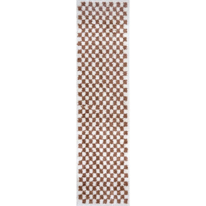 Moodi Shaggy Terra Pixelate Rug