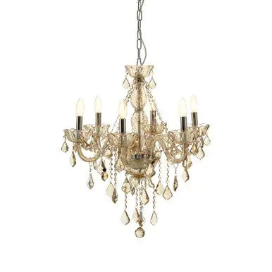 Morano 8 Bulb Champagne Glass Chandelier