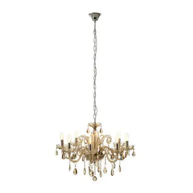 Morano 8 Bulb Champagne Glass Chandelier