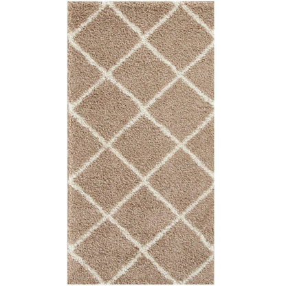Moroccan Beige Shaggy Rug | 520