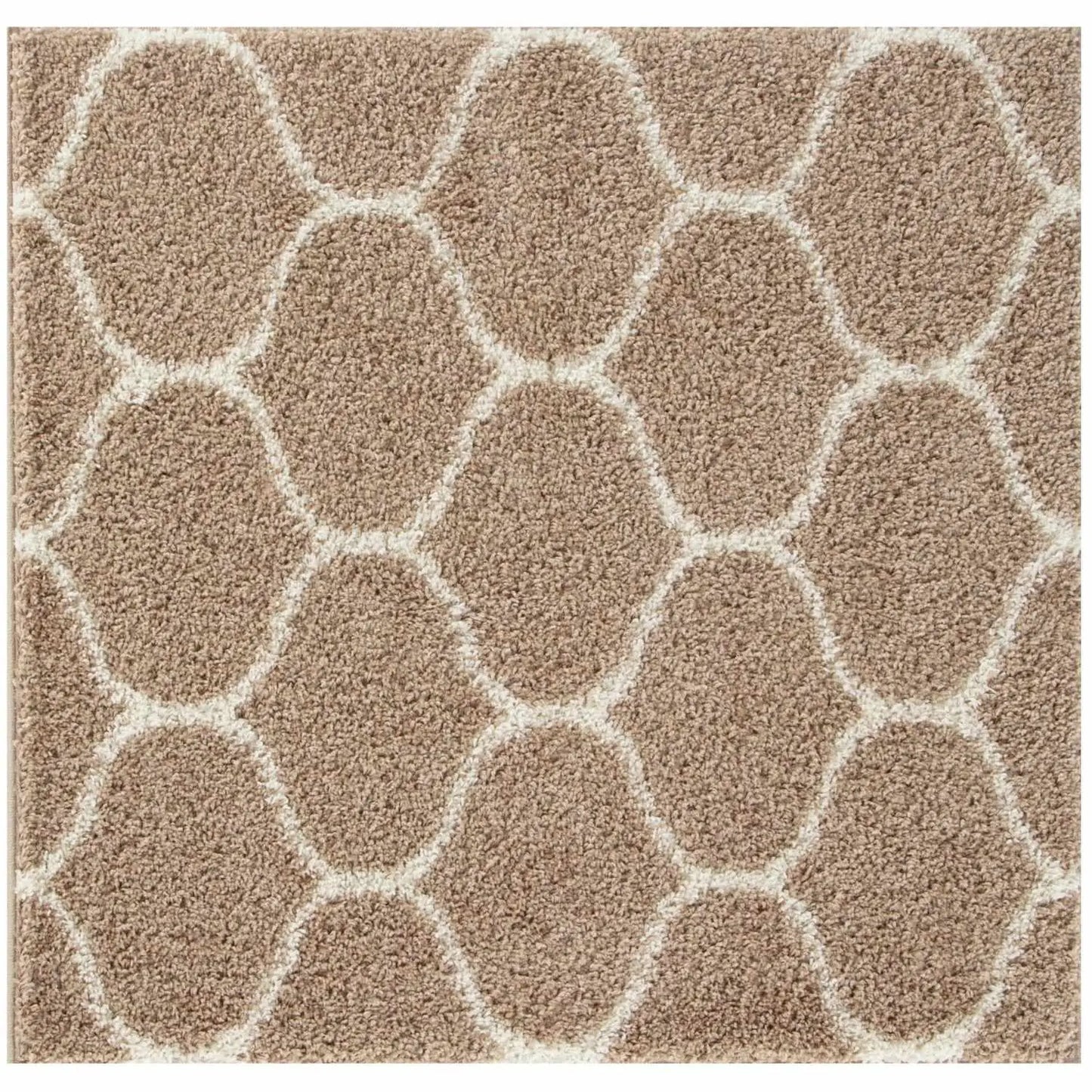 Moroccan Beige Shaggy Rug | 620