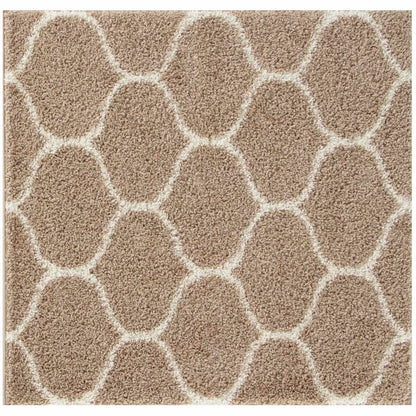 Moroccan Beige Shaggy Rug | 620