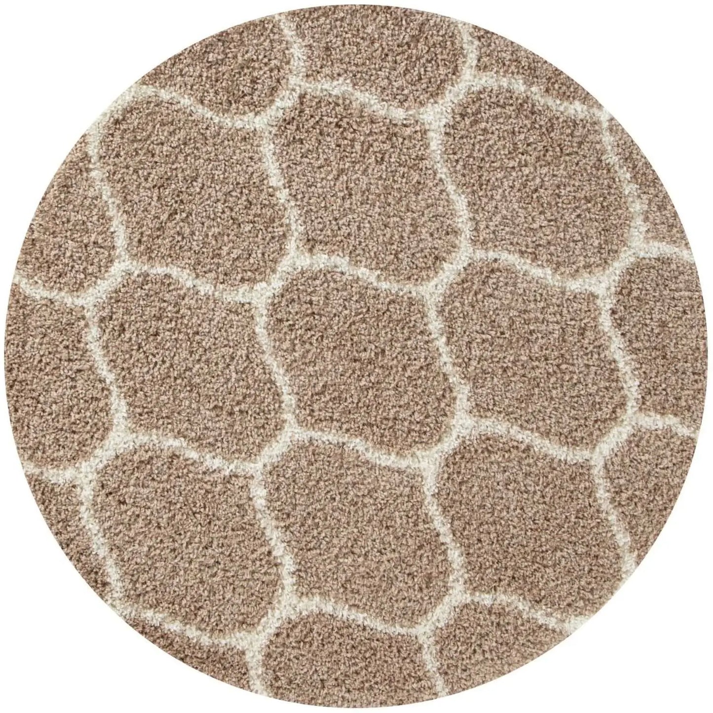 Moroccan Beige Shaggy Rug | 620