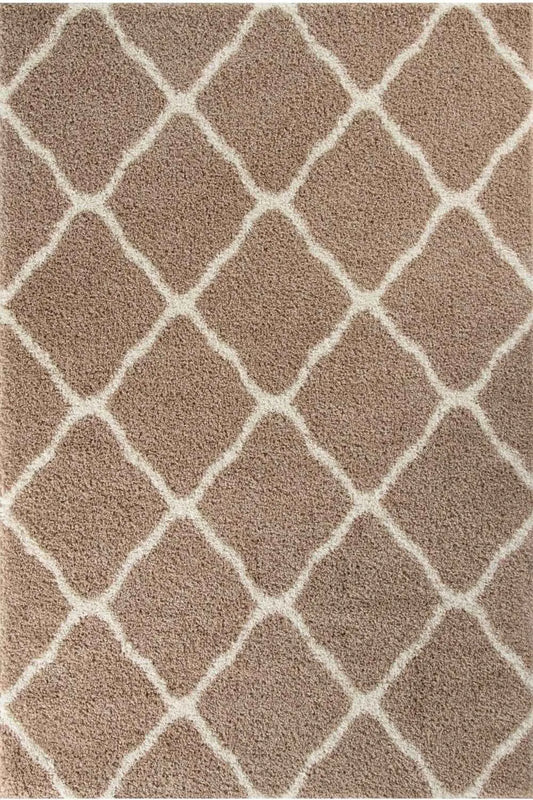 Moroccan Beige Shaggy Rug | 720