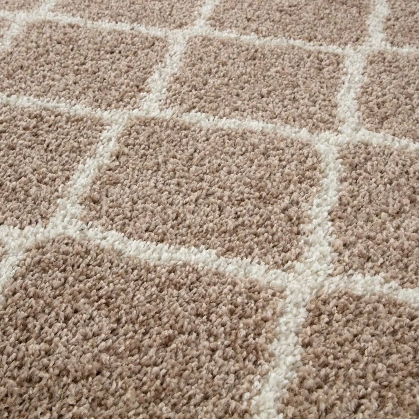 Moroccan Beige Shaggy Rug | 720