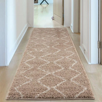Moroccan Beige Shaggy Rug | 820