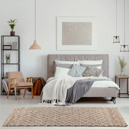 Moroccan Beige Shaggy Rug | 920