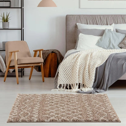 Moroccan Beige Shaggy Rug | 920