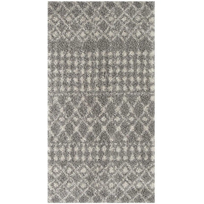 Moroccan Grey Shaggy Rug | 1010