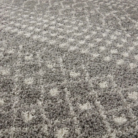 Moroccan Grey Shaggy Rug | 1010