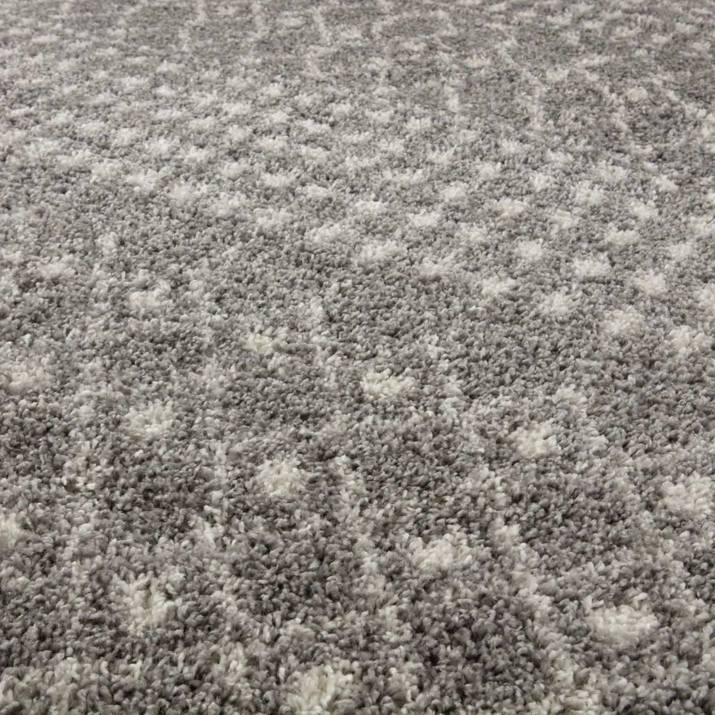 Moroccan Grey Shaggy Rug | 1010