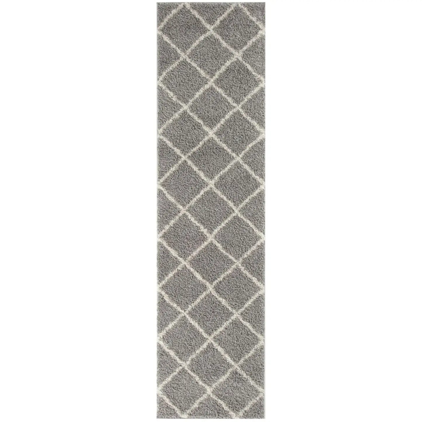 Moroccan Grey Shaggy Rug | 510