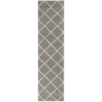 Moroccan Grey Shaggy Rug | 510