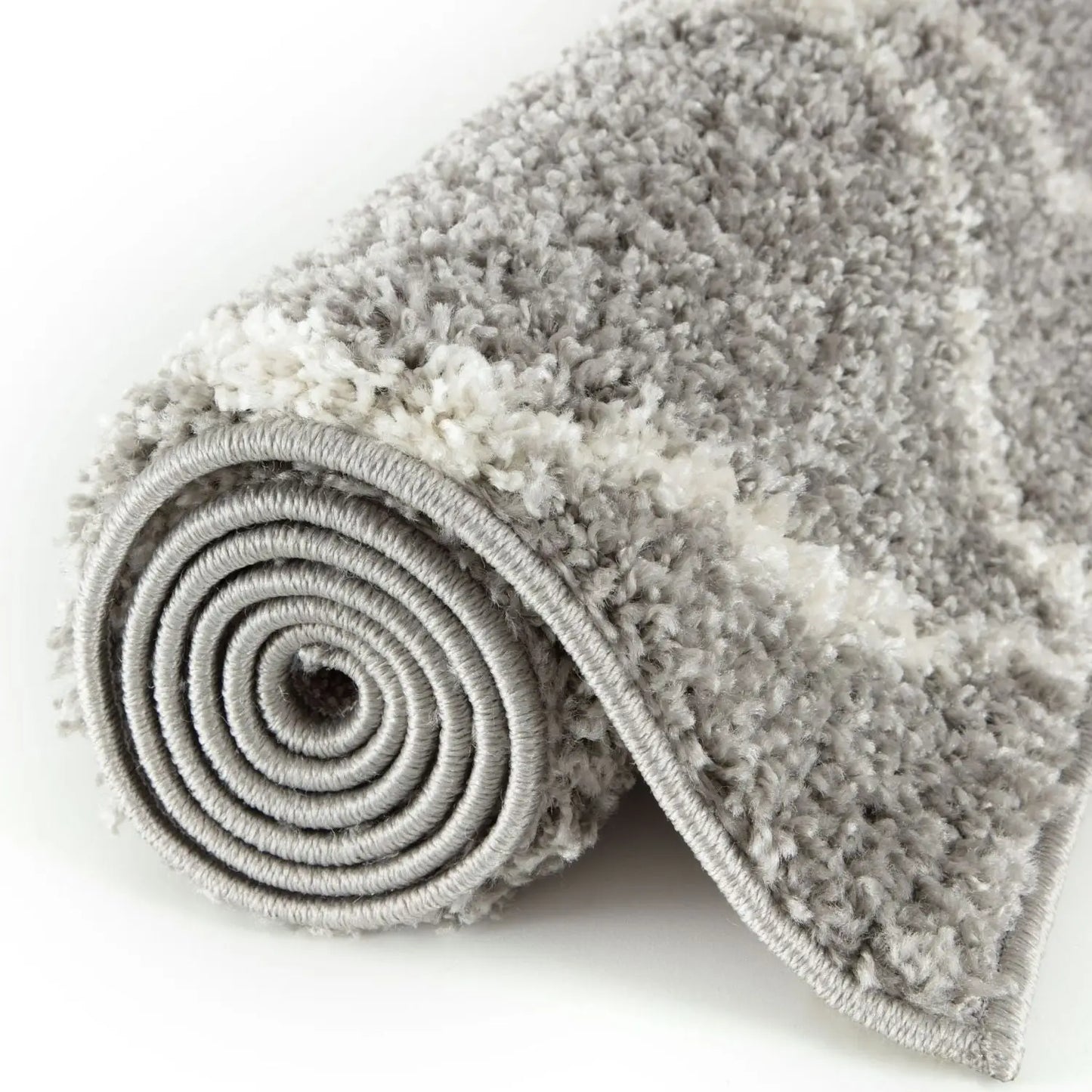Moroccan Grey Shaggy Rug | 510