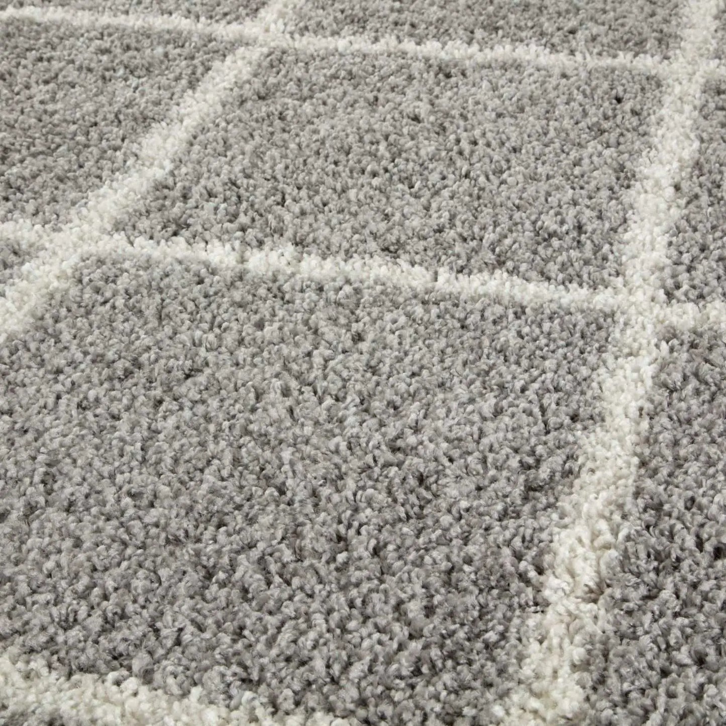 Moroccan Grey Shaggy Rug | 510