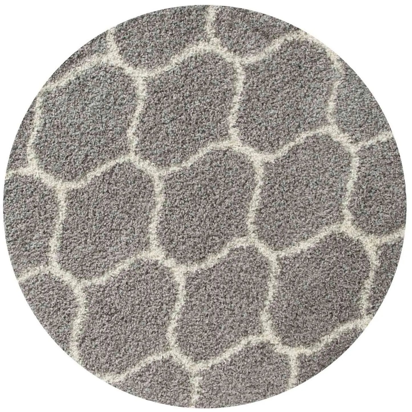 Moroccan Grey Shaggy Rug | 610