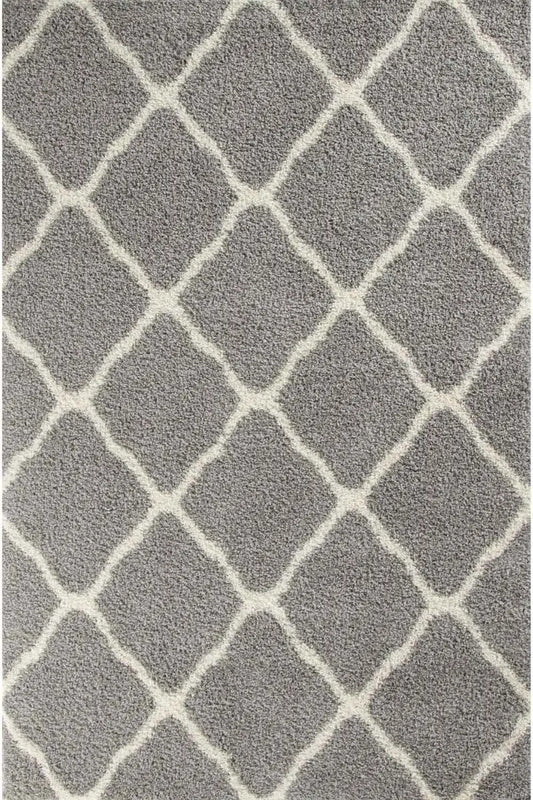 Moroccan Grey Shaggy Rug | 710