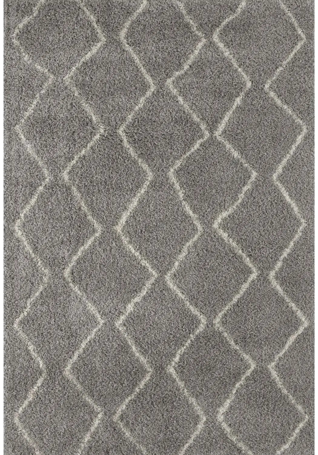 Moroccan Grey Shaggy Rug | 810