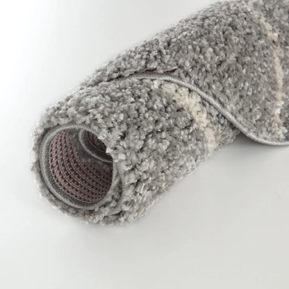 Moroccan Grey Shaggy Rug | 810