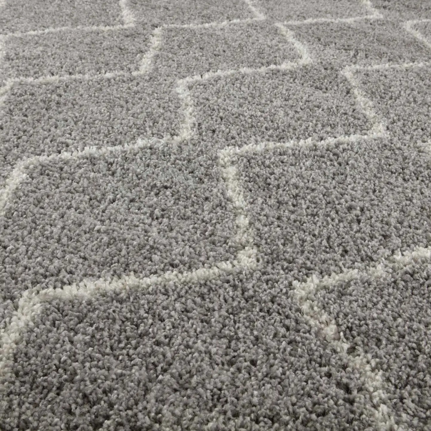 Moroccan Grey Shaggy Rug | 810
