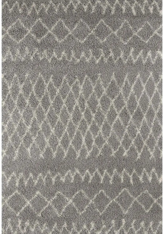 Moroccan Grey Shaggy Rug | 910