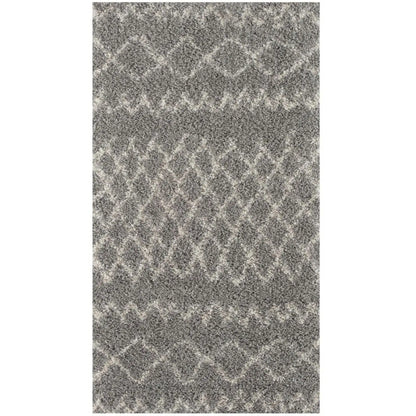 Moroccan Grey Shaggy Rug | 910