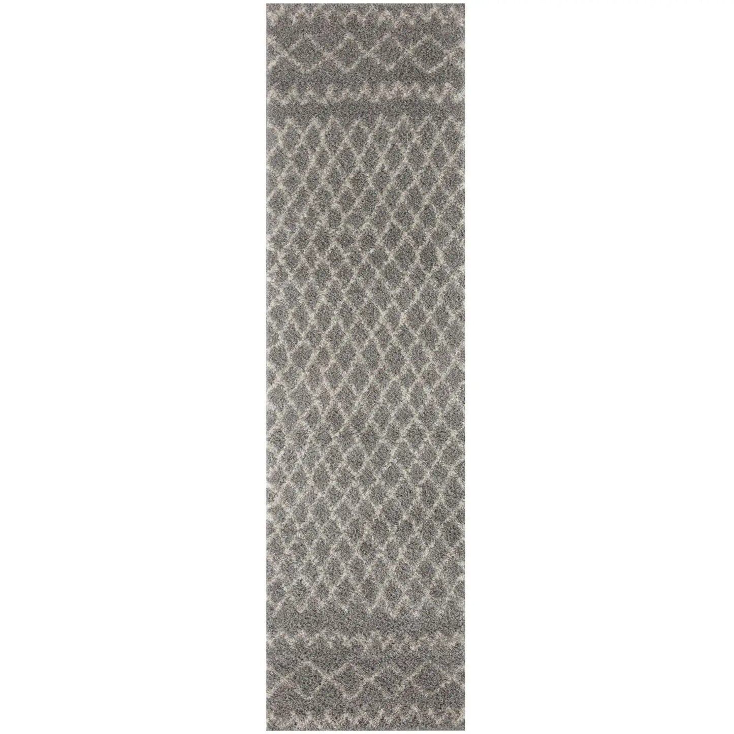 Moroccan Grey Shaggy Rug | 910