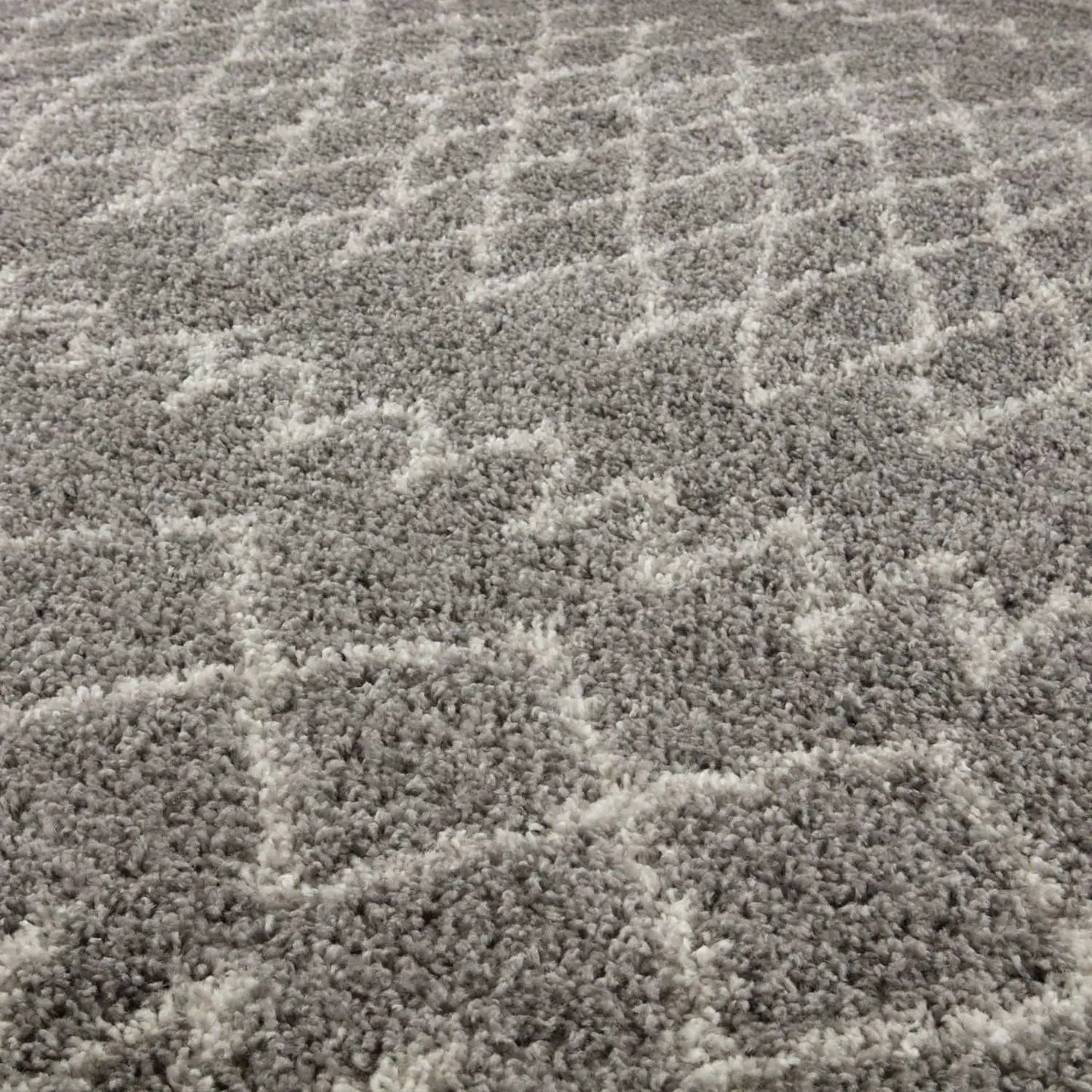 Moroccan Grey Shaggy Rug | 910
