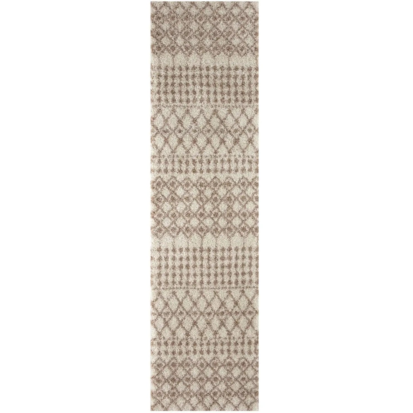 Moroccan Ivory Beige Shaggy Rug | 1030