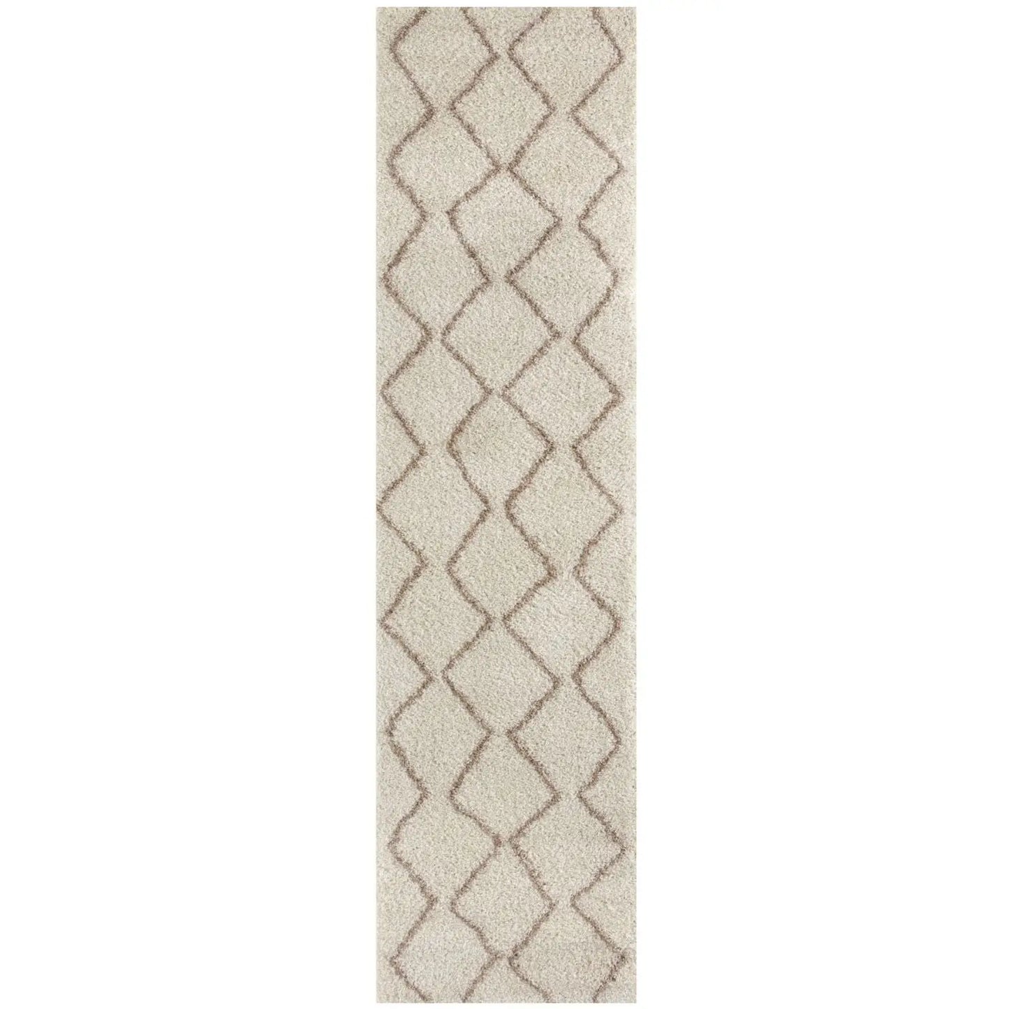 Moroccan Ivory Beige Shaggy Rug | 830
