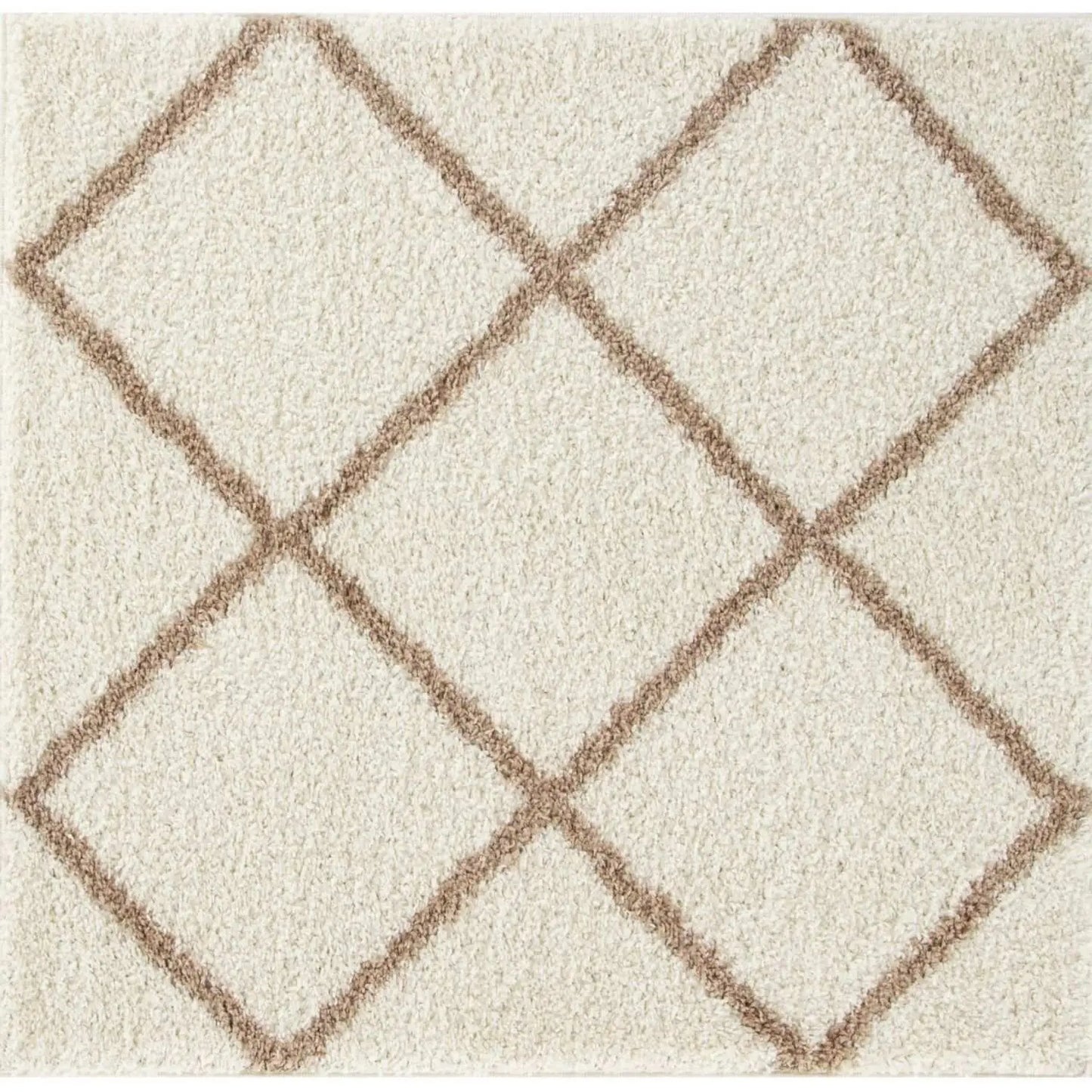 Moroccan Ivory Shaggy Rug | 530