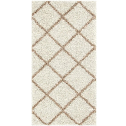 Moroccan Ivory Shaggy Rug | 530