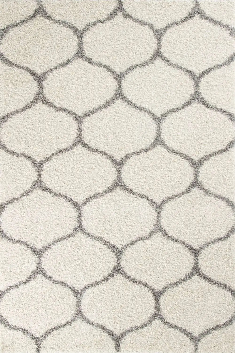 Moroccan Ivory Shaggy Rug | 600
