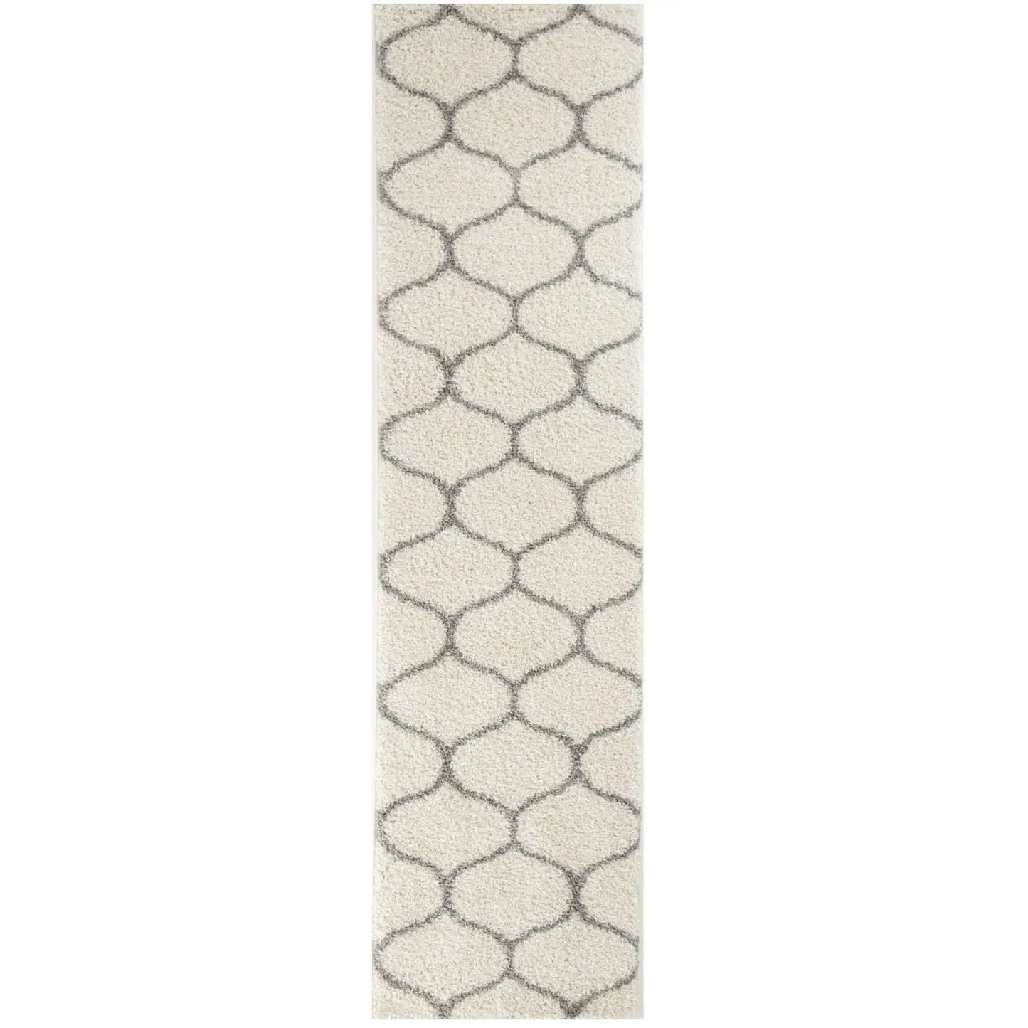 Moroccan Ivory Shaggy Rug | 600