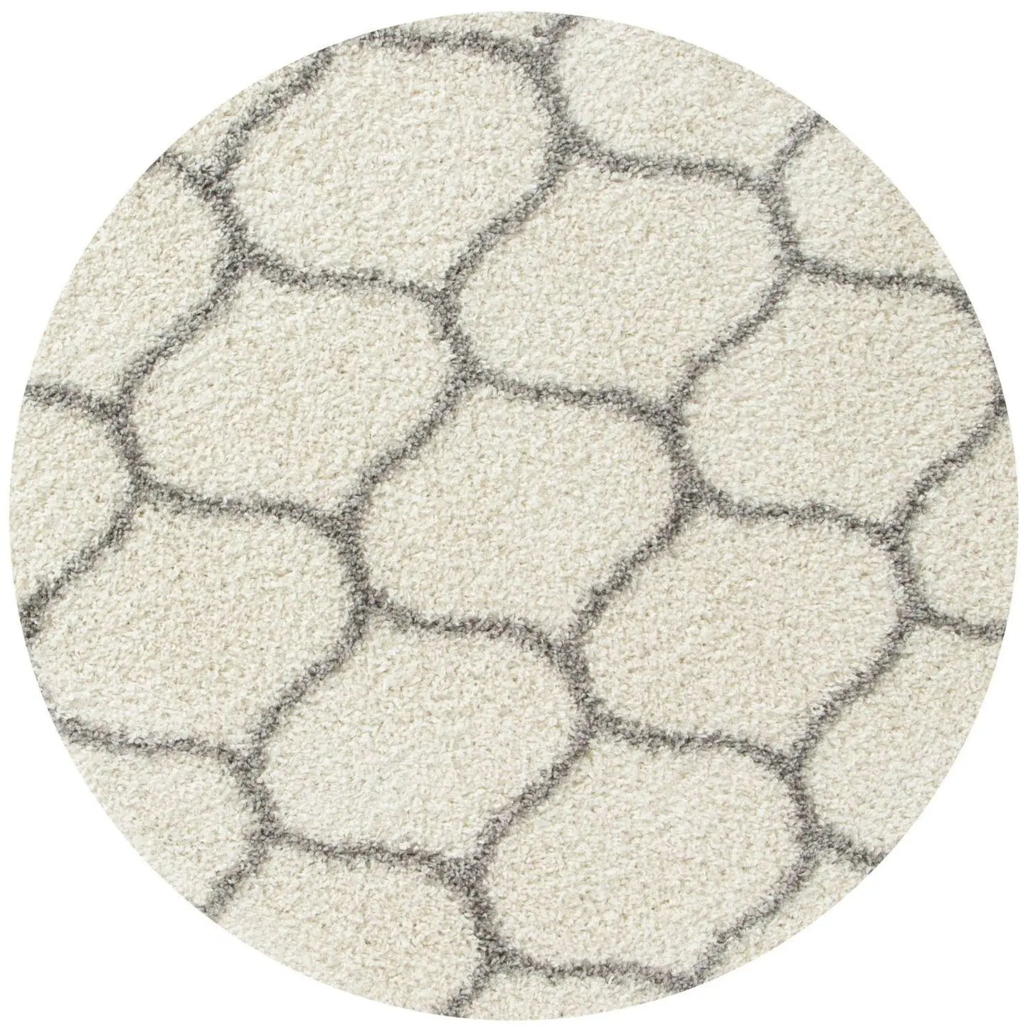 Moroccan Ivory Shaggy Rug | 600
