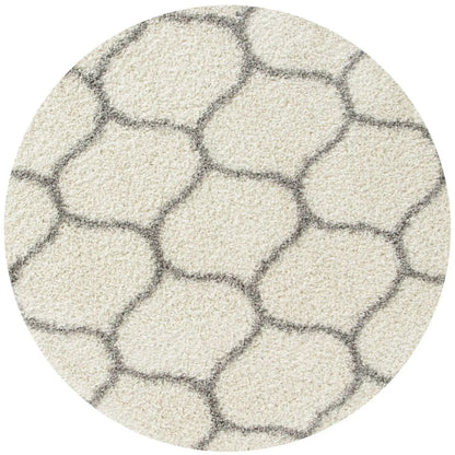 Moroccan Ivory Shaggy Rug | 600