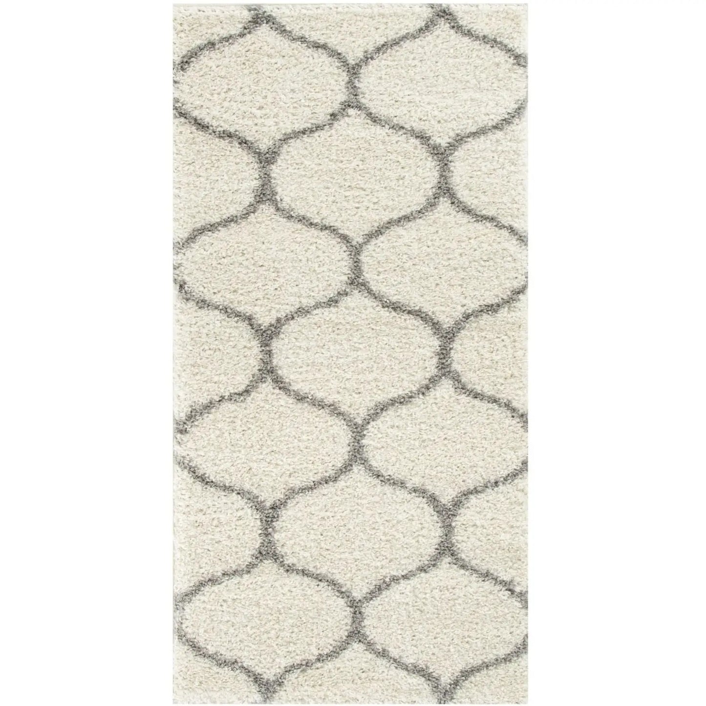 Moroccan Ivory Shaggy Rug | 600