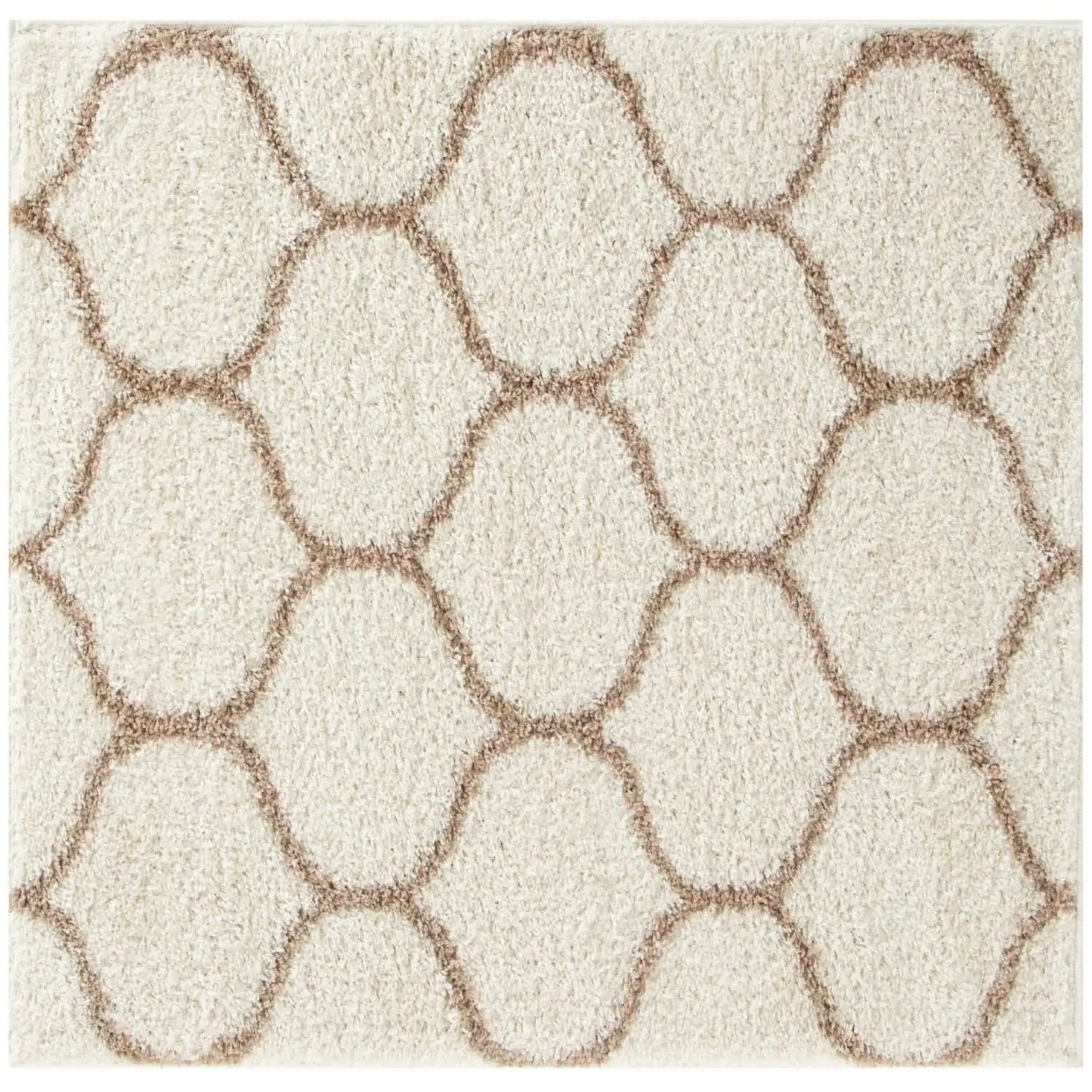 Moroccan Ivory Shaggy Rug | 630