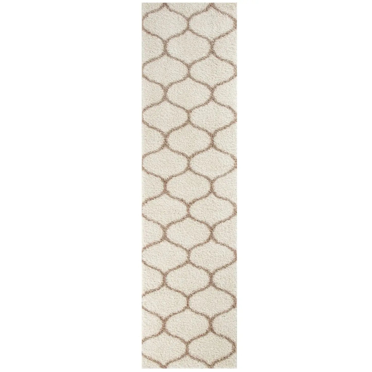 Moroccan Ivory Shaggy Rug | 630