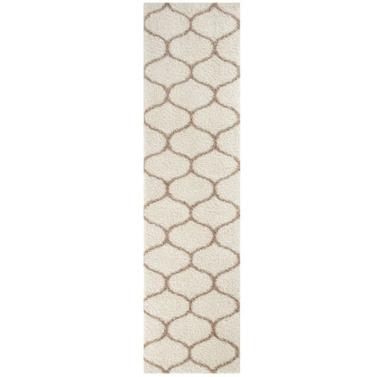 Moroccan Ivory Shaggy Rug | 630