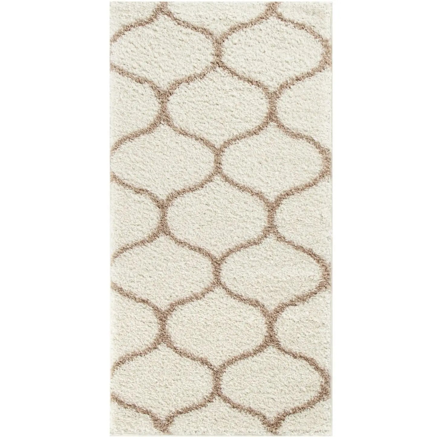 Moroccan Ivory Shaggy Rug | 630
