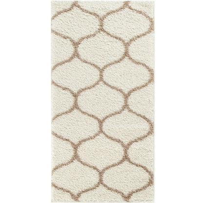 Moroccan Ivory Shaggy Rug | 630