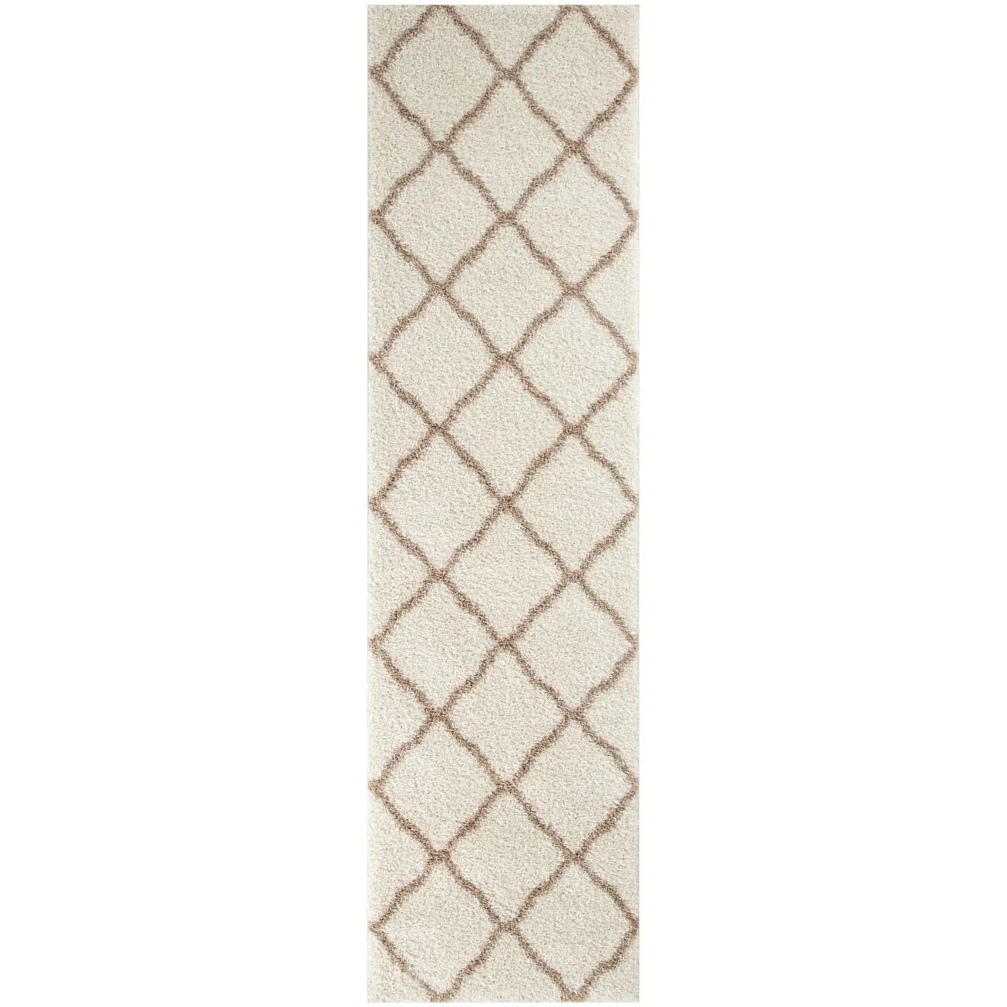 Moroccan Ivory Shaggy Rug | 730