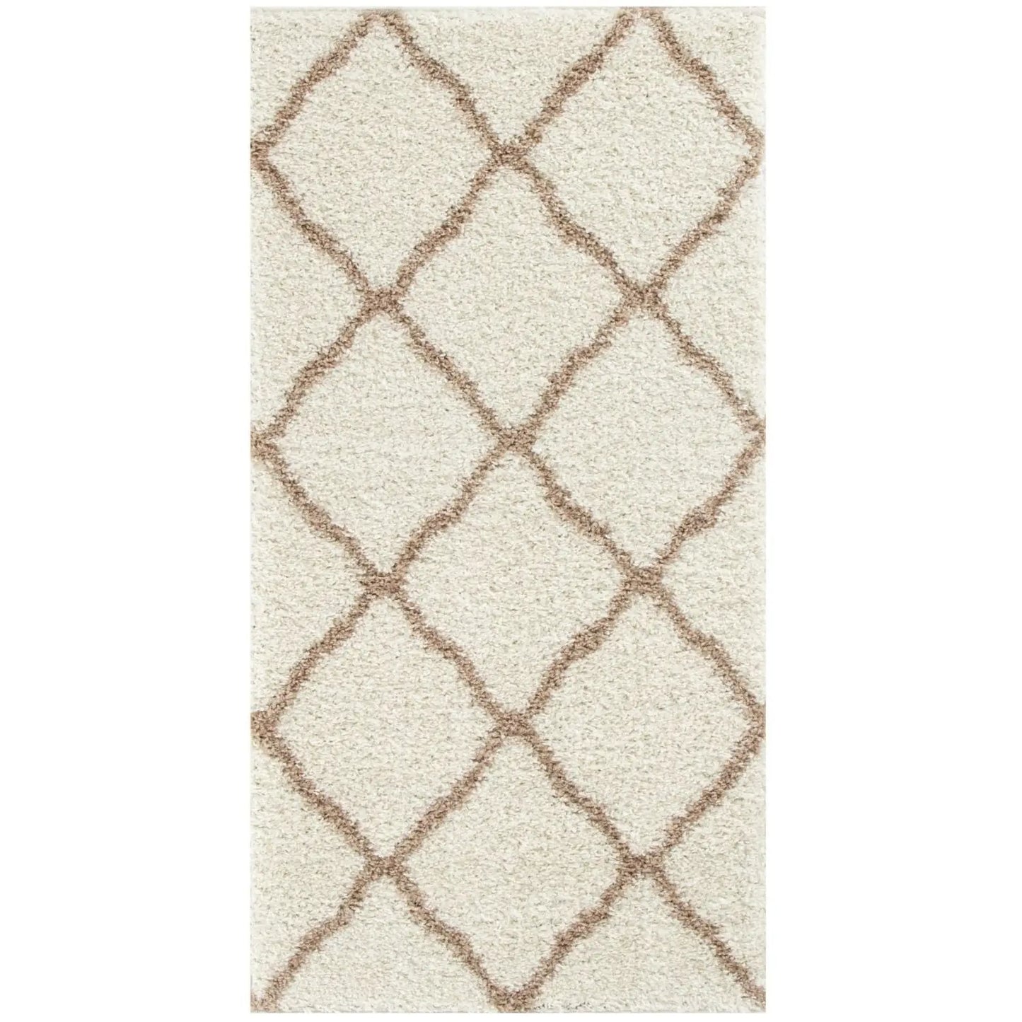 Moroccan Ivory Shaggy Rug | 730