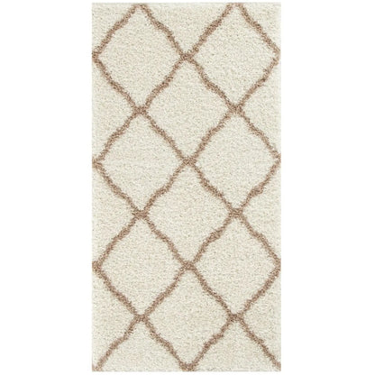 Moroccan Ivory Shaggy Rug | 730