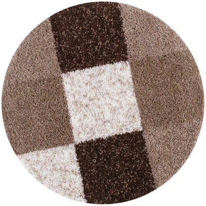 Myshaggy Geometric Brown Rug