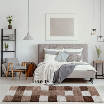 Myshaggy Geometric Brown Rug