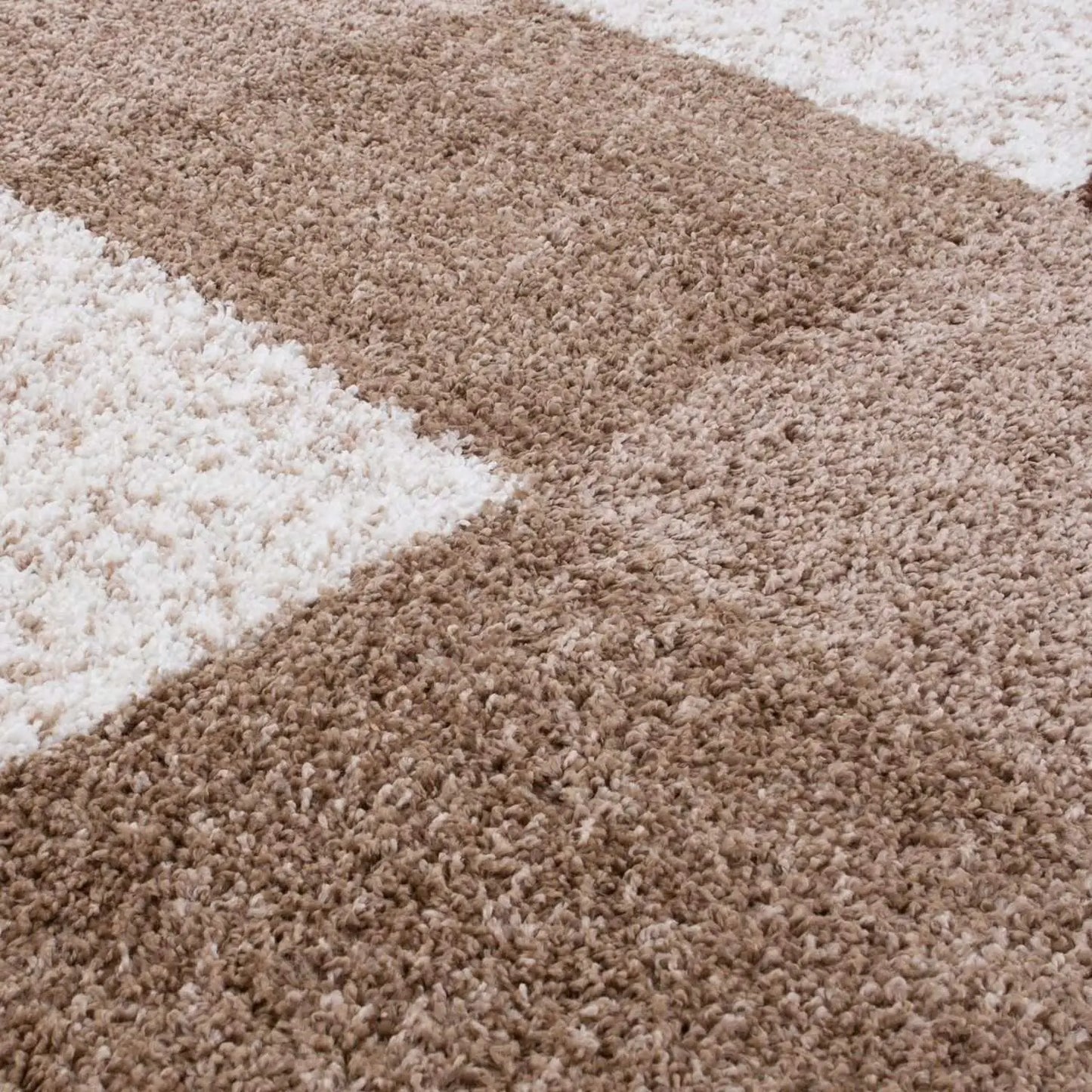 Myshaggy Geometric Brown Rug