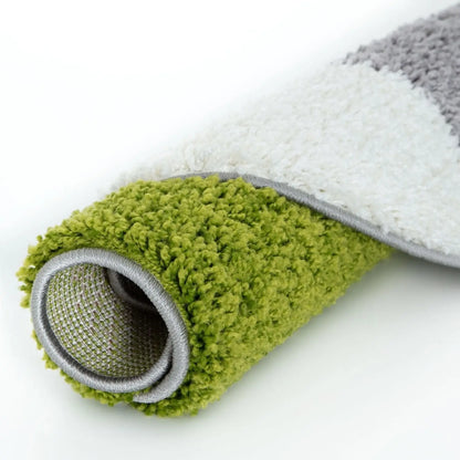 Myshaggy Geometric Green Rug