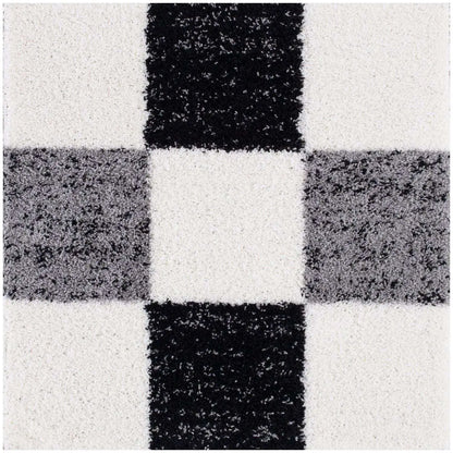 Myshaggy Geometric Grey Rug